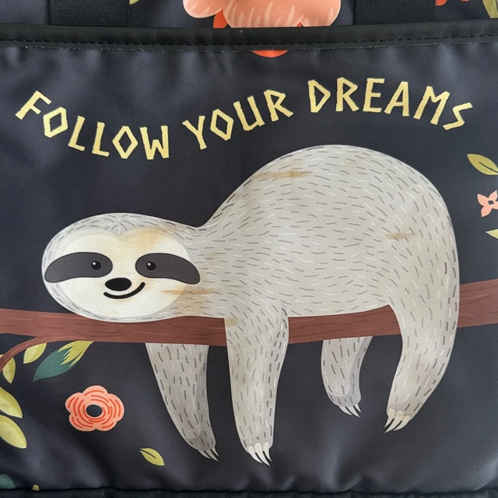 Sloth Print Laptop Bag